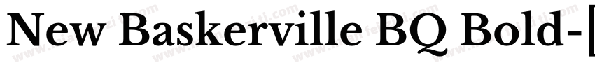 New Baskerville BQ Bold字体转换